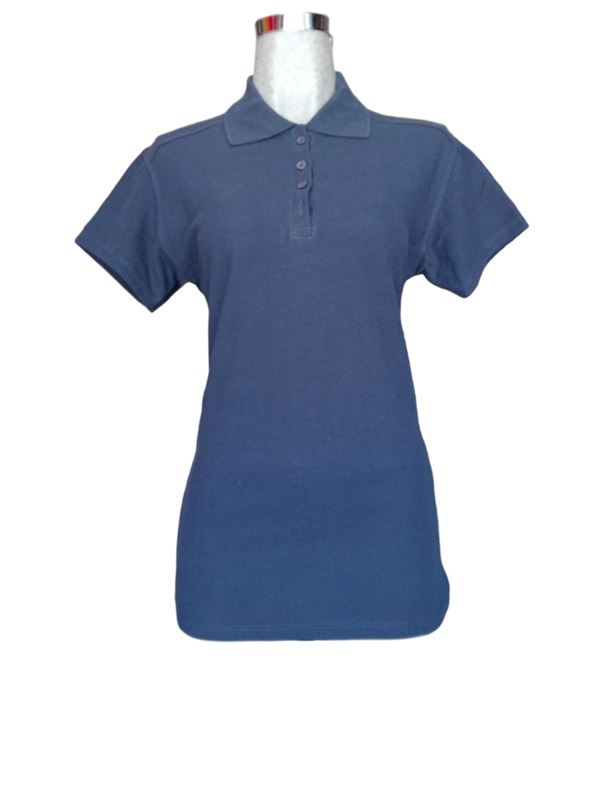 Playera tipo polo dama "AZUL MARINO"