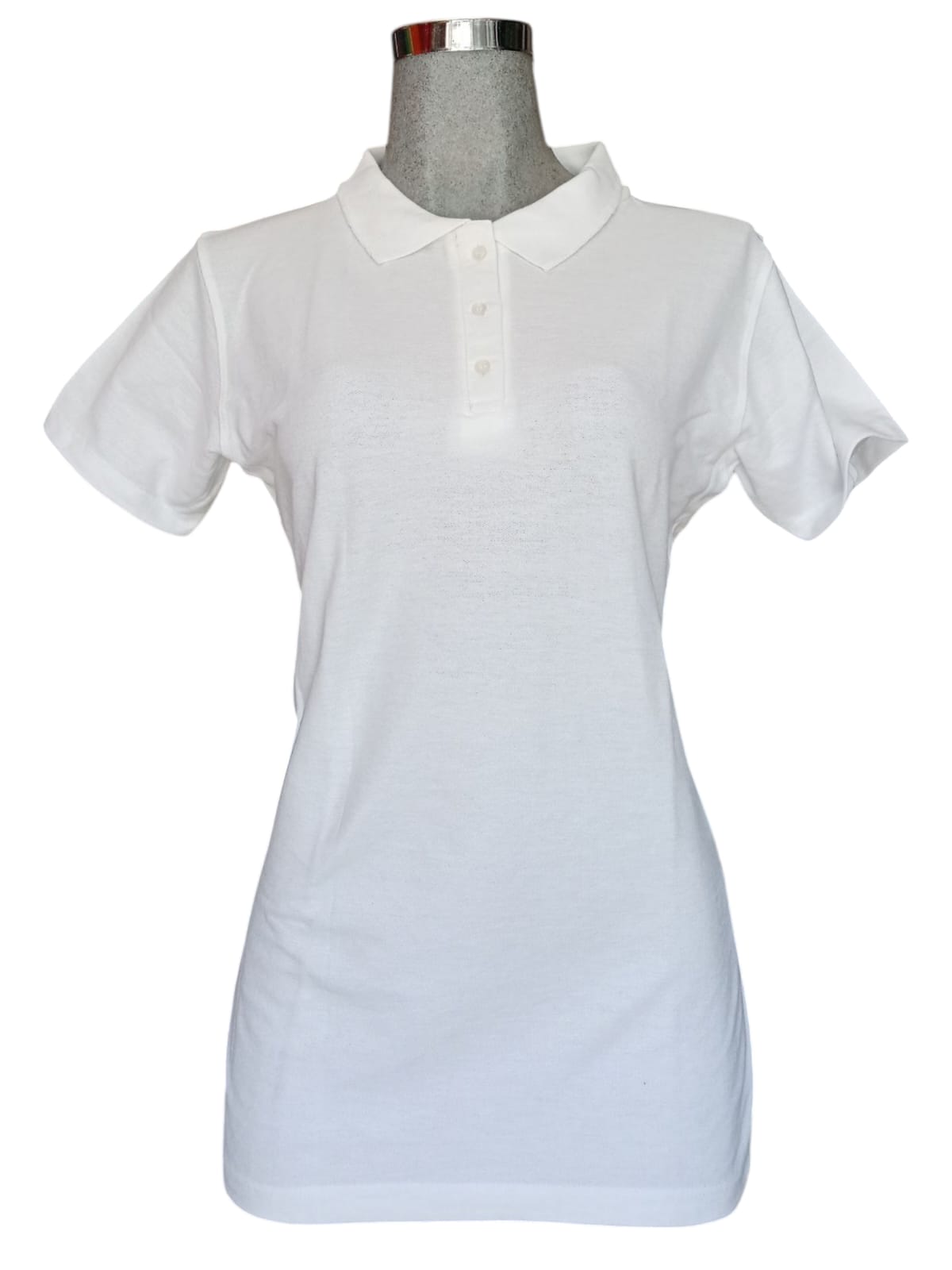 Playera tipo polo dama "BLANCO"